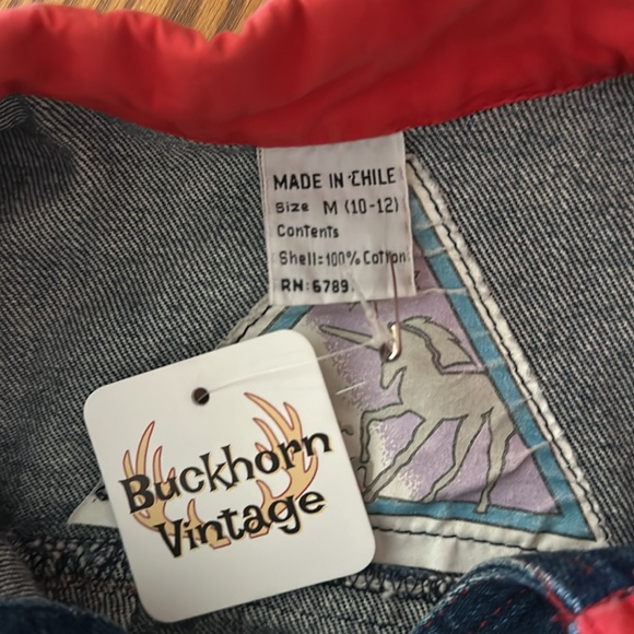 Silver Unicorn *Vintage* Jean Jacket, Size: M (10-12) **NWT** - Picture 9 of 9